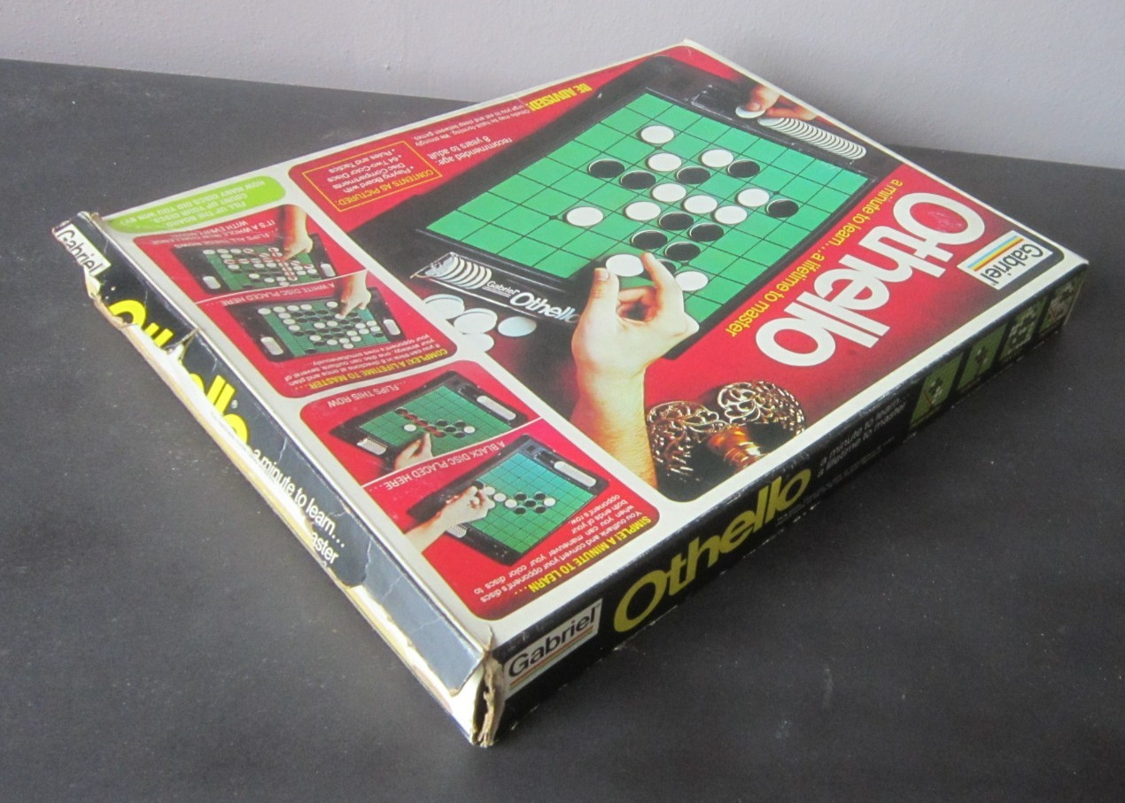 Complete Vintage 1975 Gabriel OTHELLO BOARD GAME w/ All Two-color discs Strategy