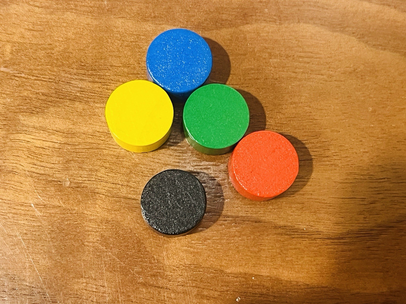 Ticket to Ride Replacement Wood Scoring Marker Pieces Set of 5 Mint 2009