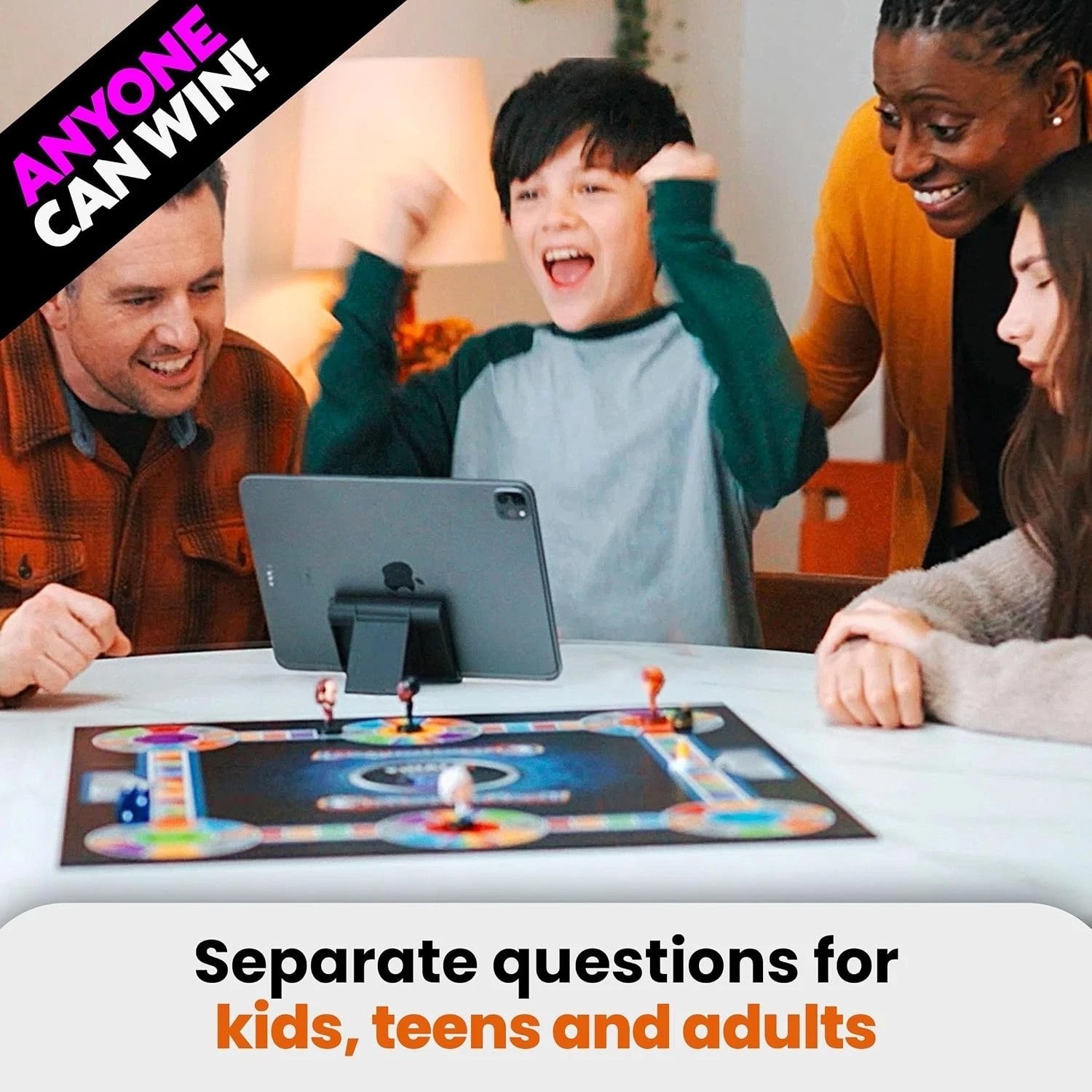 2026 Edition App-Connected Quiz Show Board Game for 2-24 Players, Ages 8+