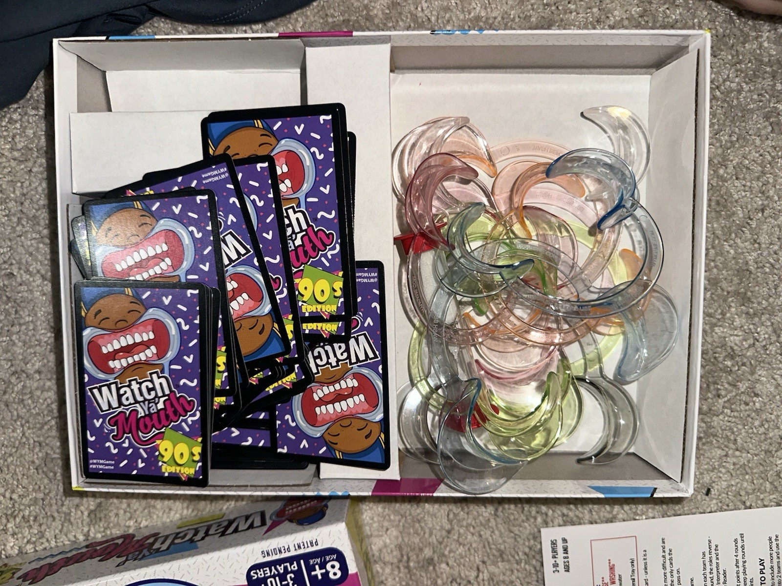 Buffalo Games Watch Ya’ Mouth 90s Edition Party Game w/ Timer, 8+, 3+ Players