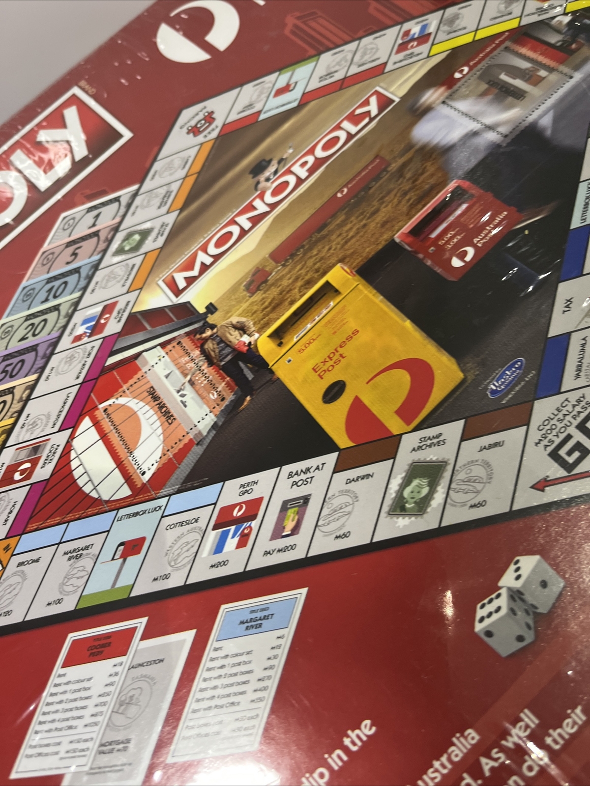 Monopoly Australia Post Fast Dealing Property Trading Game Age 8+ Brand New