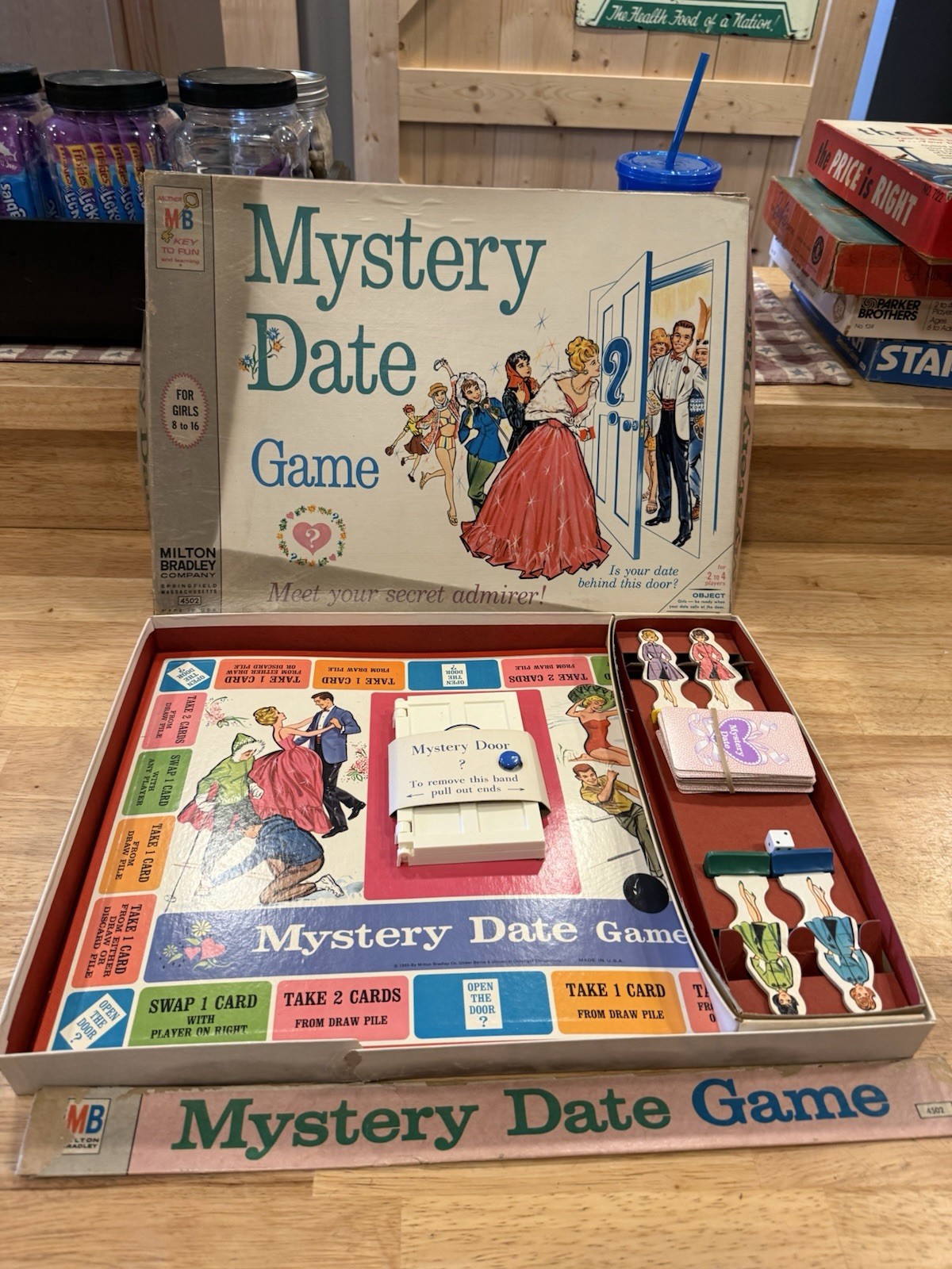 Milton Bradley Mystery Date Game Vintage Romance Board Game MPN 4502