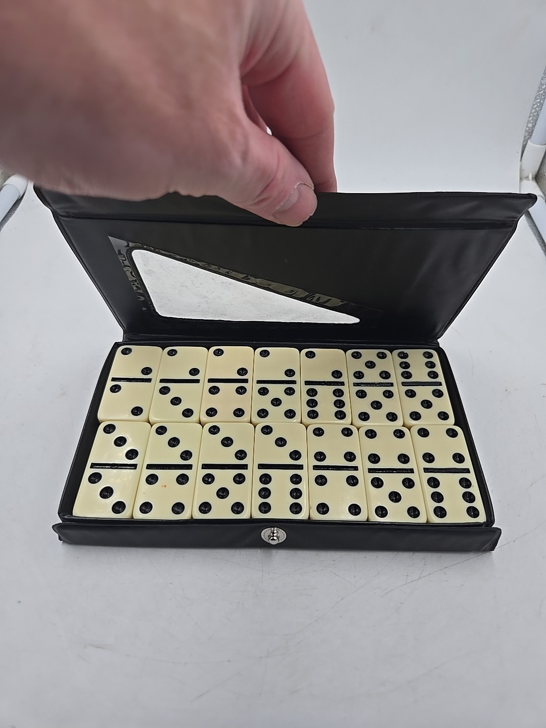 Double Six Jumbo Domino Set In Case by CHH Games – 28 Pieces