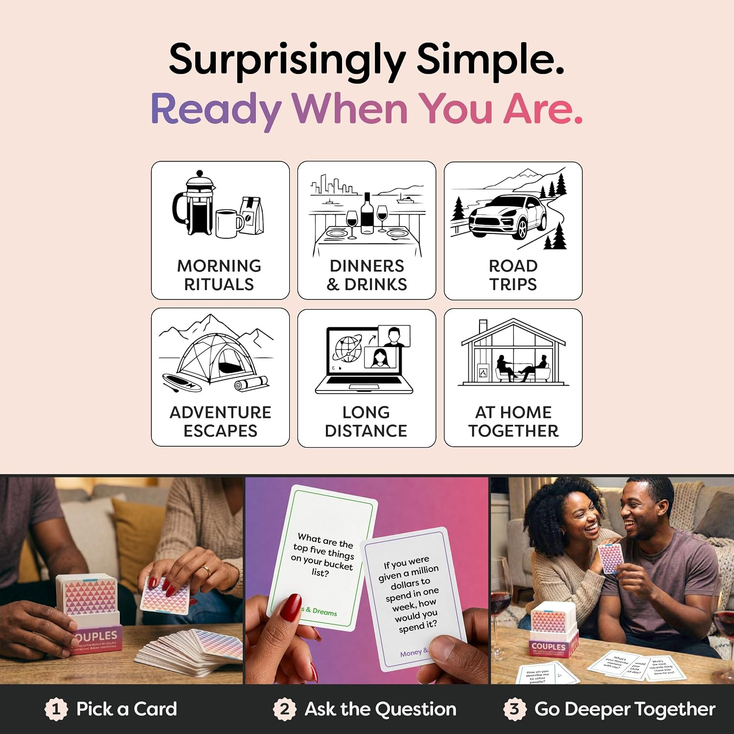 TALKING POINT CARDS – 200 Conversation Cards for Couples, Card Games for Date Ni