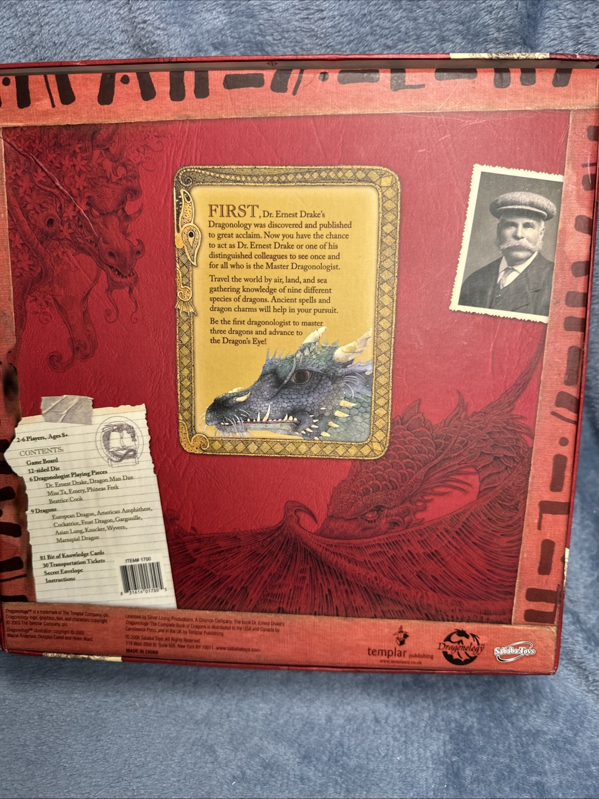 Dragonology The Game 2006 Sababa Toys Fantasy Board Game
