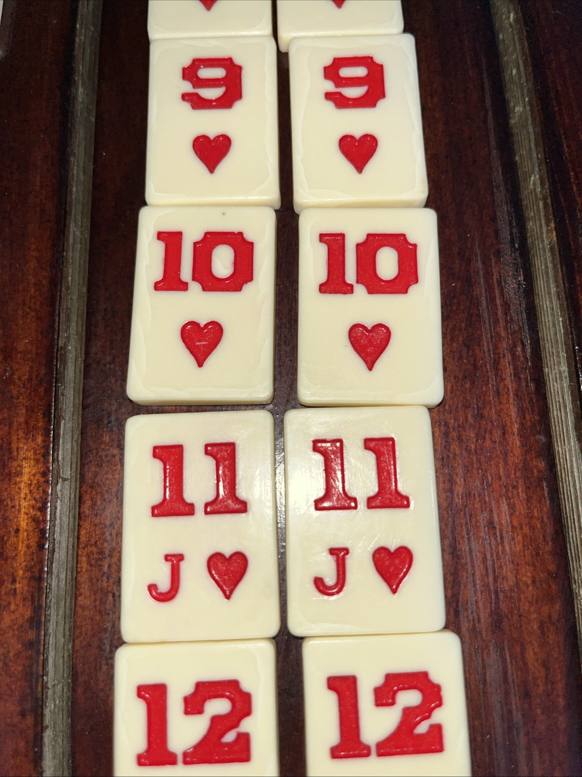 1970 Vintage Rummy Cube Game Faux Leather Case Complete Set