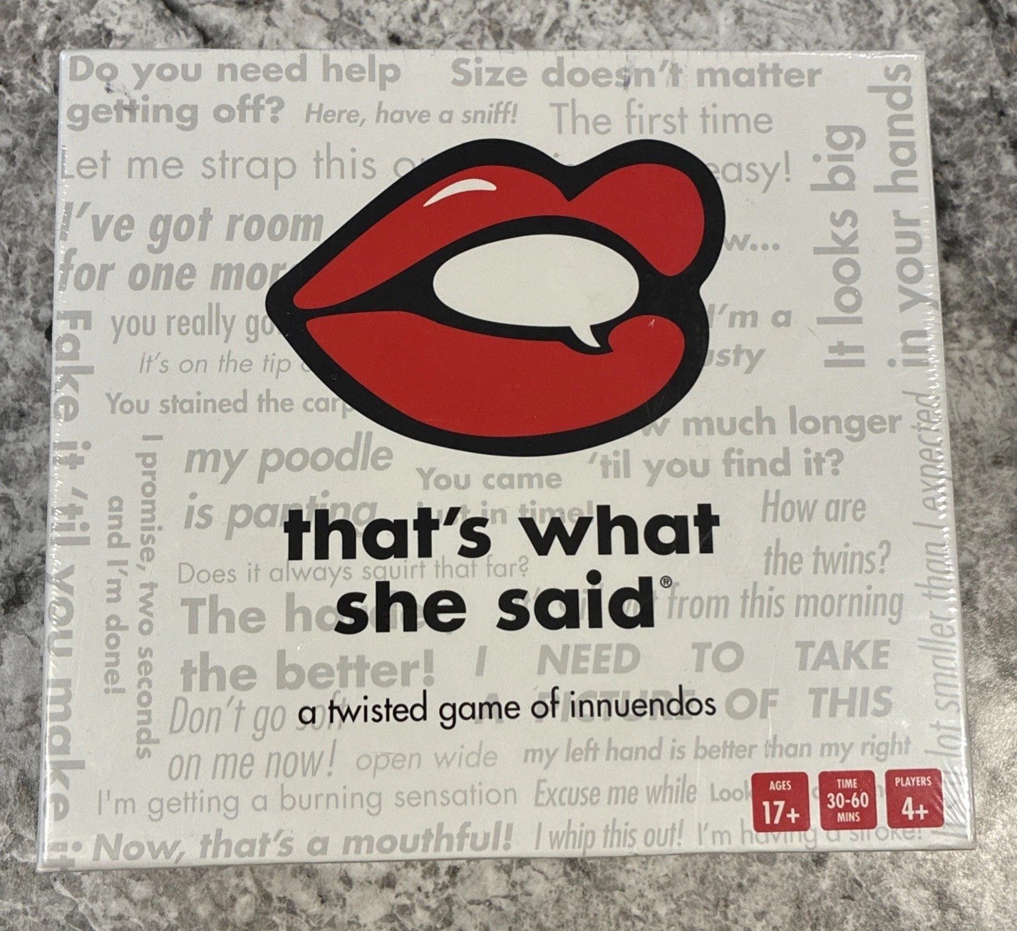 That’s What She Said – The Party Game of Twisted Innuendos Board Game New Sealed