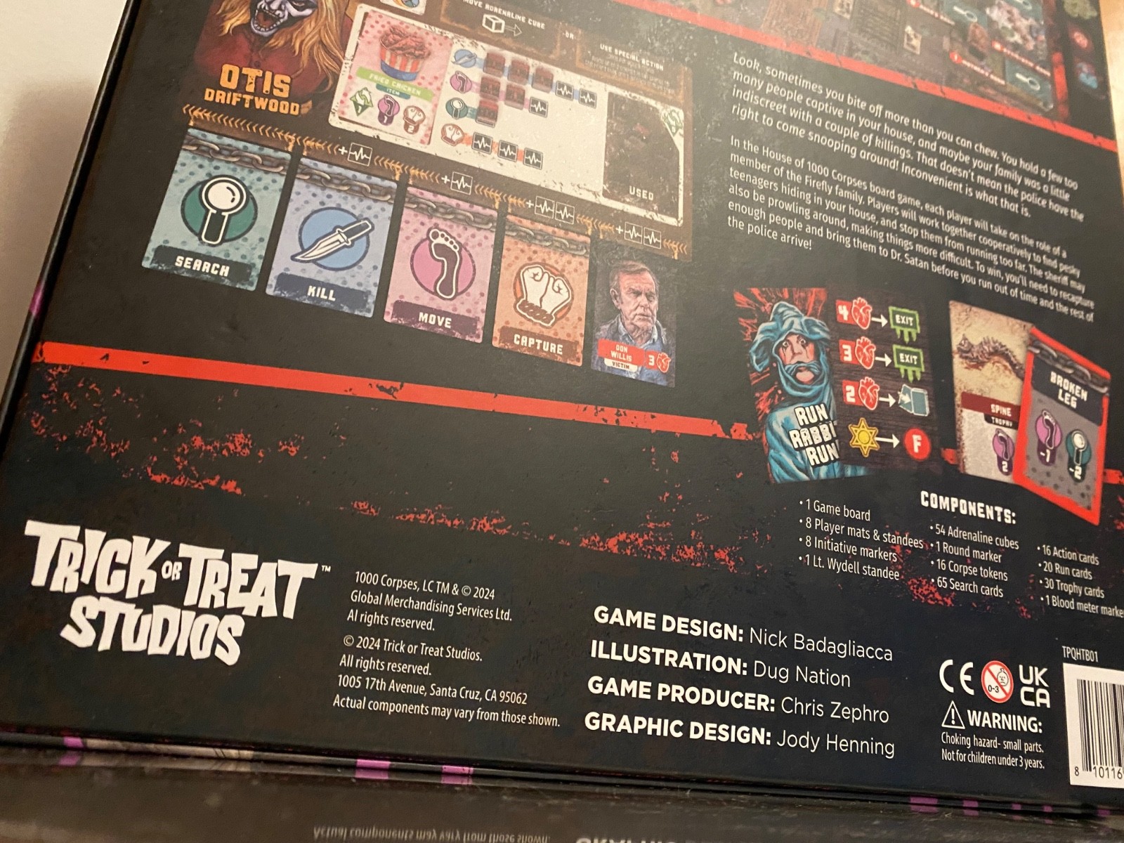 House of 1000 Corpses : A Game of Horror – Board game – Trick or Treat Studios