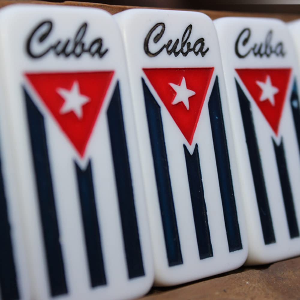 Bene Casa Cuban Flag Double Nines Dominoes Set 210 Players Wooden Box with…