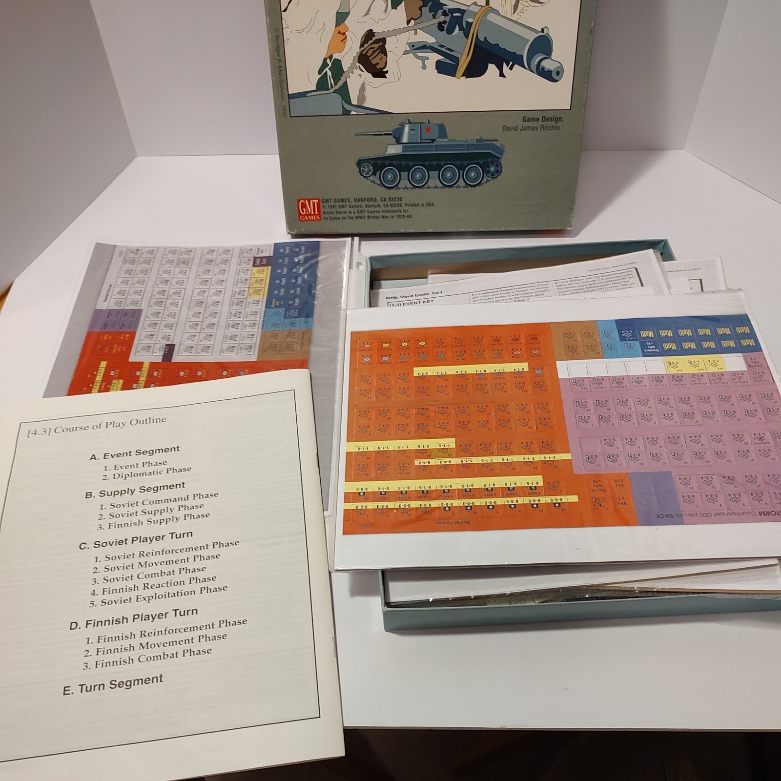 GMT WWII Arctic Storm Russo-Finnish Winter War PUNCHED W/ ERRATA