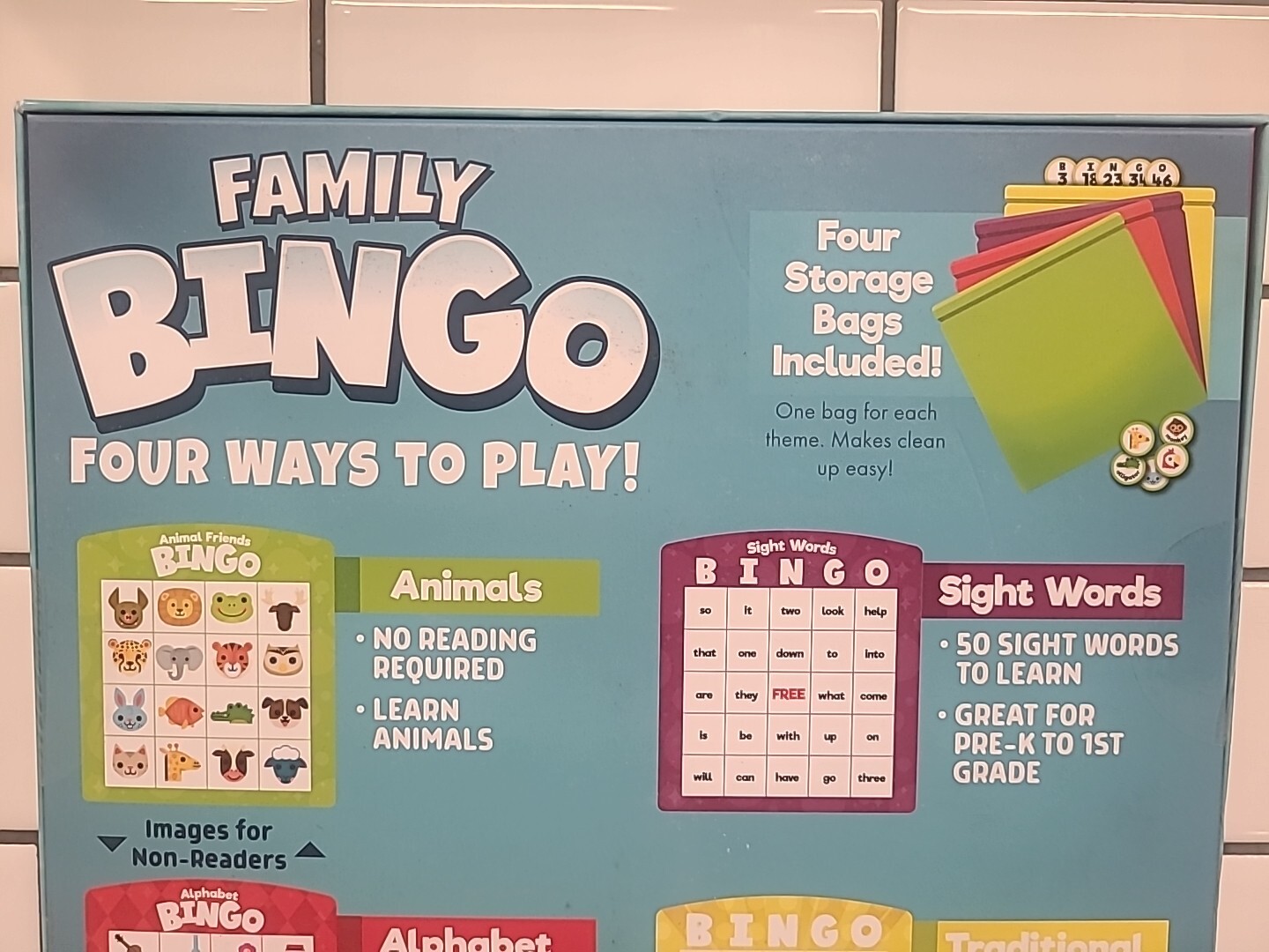 Chuckle & Roar Family Bingo – Kids Educational Bingo Game. Sealed Box