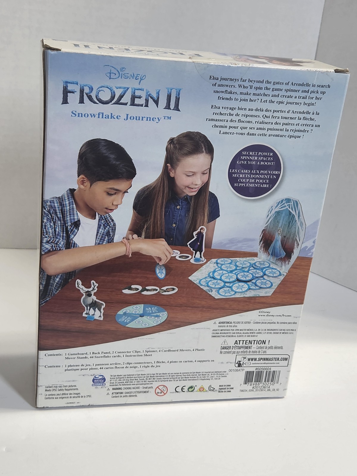 Disney Frozen II Snowflake Journey Family Board Game Spin Master Ages 5+