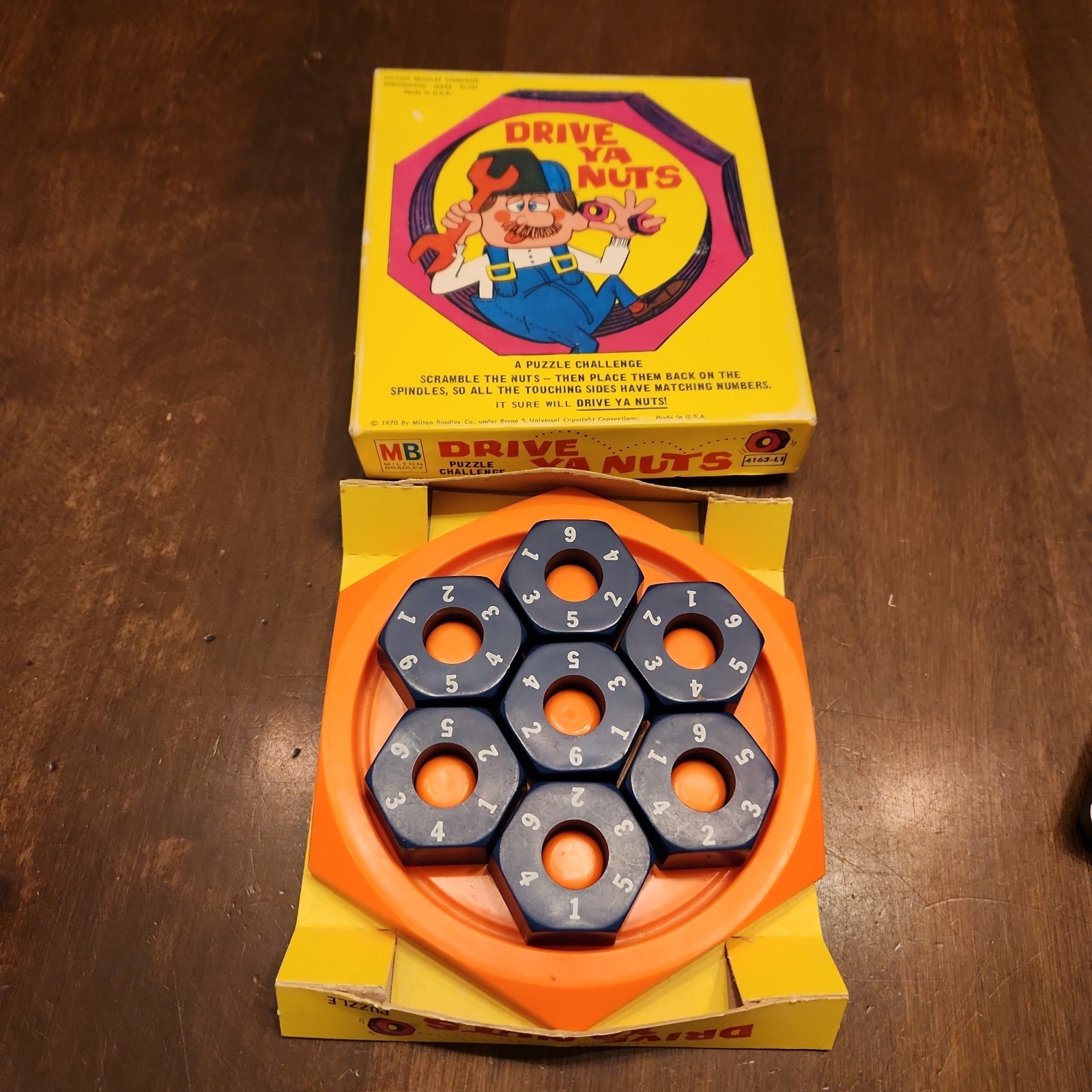 Drive Ya You Nuts Puzzle Challenge Vintage Milton Bradley 1970 70s Toy Game