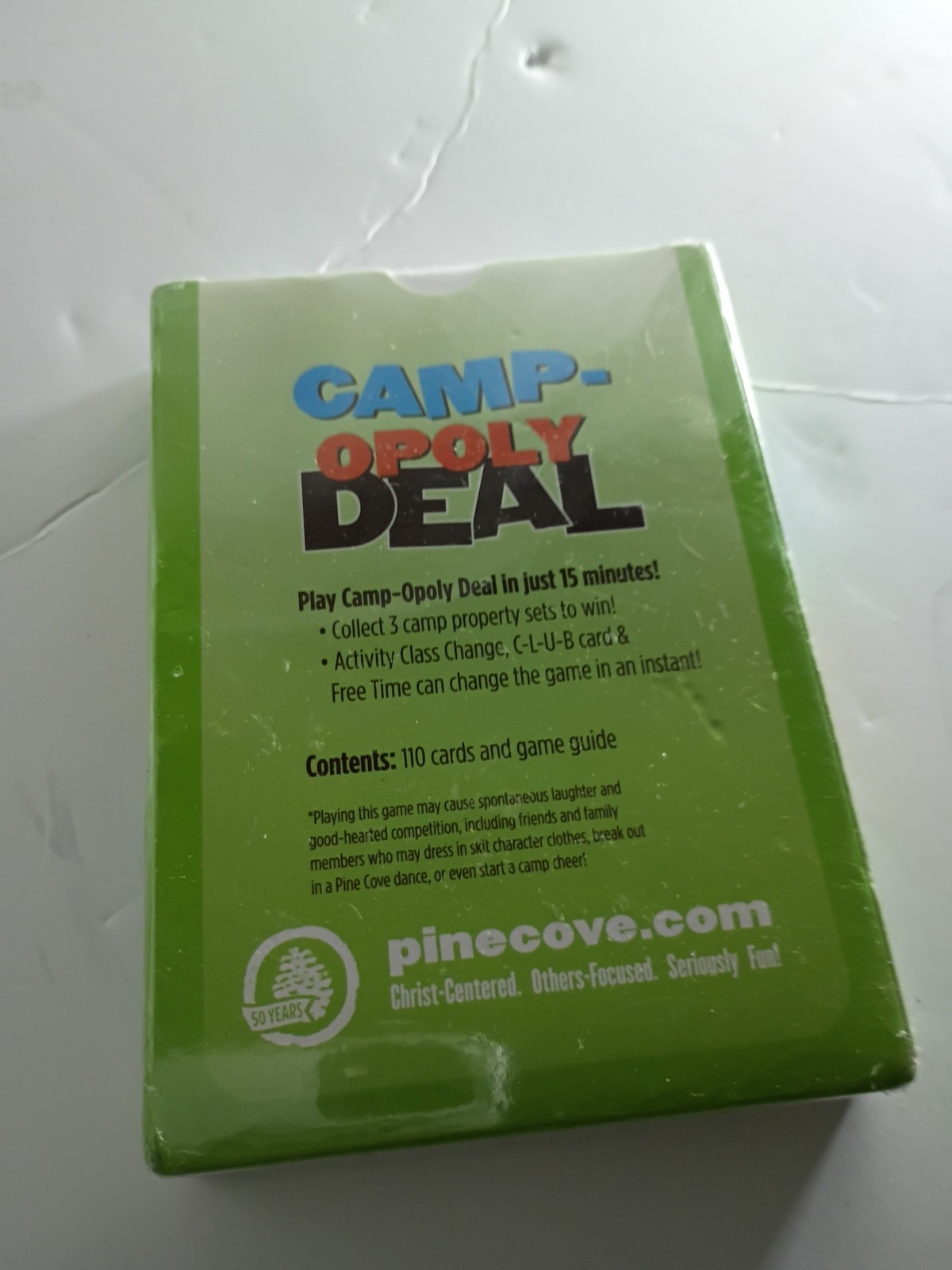 Pine Cove Camp-opoly Deal Card Game – New Sealed – Fast-Paced Property Game