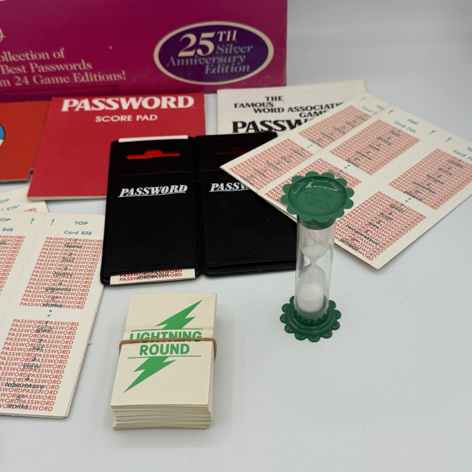 1986 Password Game 25th Edition by Milton Bradley Complete Good Cond FREE SHIP