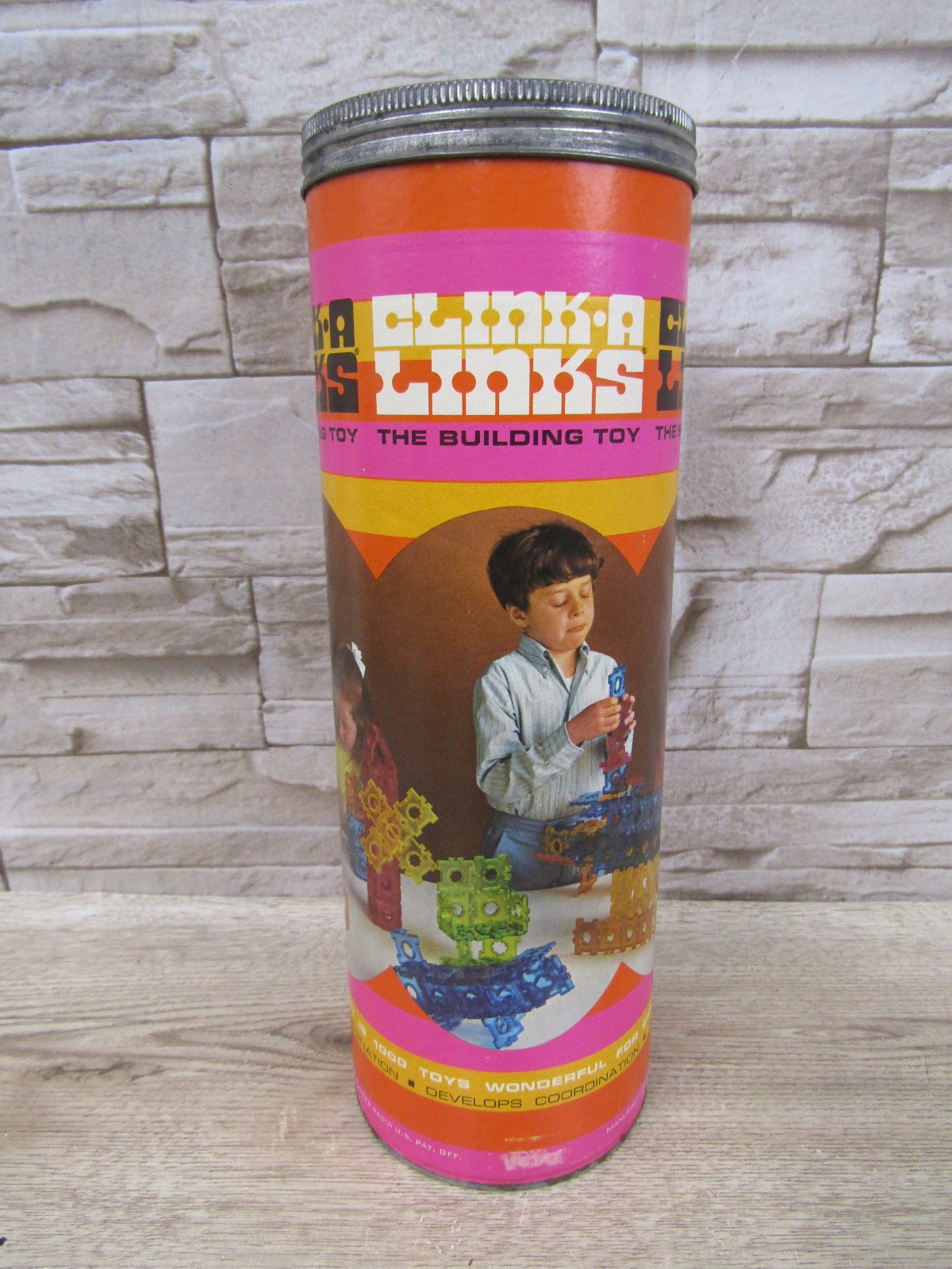 Vtg Lot 4 Games Toys Building Sets Krazy Ikes Plug A Jug Monkeys Clink A Links