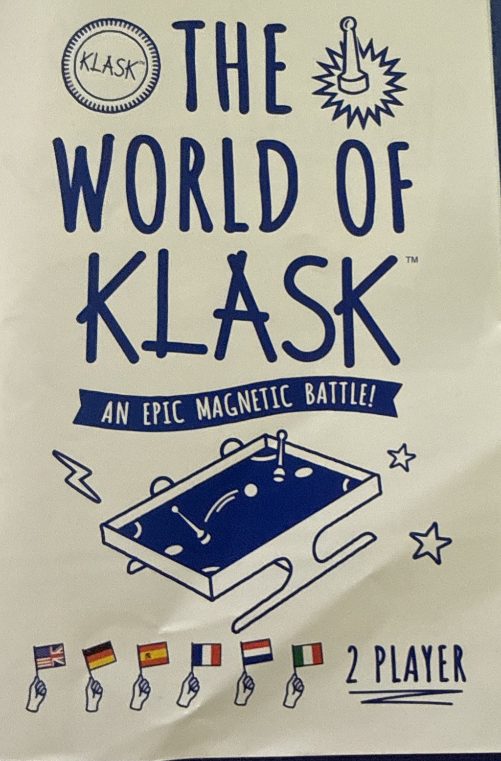 KLASK Board Game An Epic Magnetic Battle 2-player Kids Adults Denmark Complete