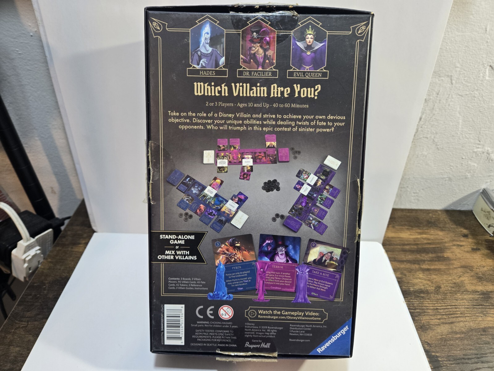 Disney Villainous Wicked to The Core Game Open Box Complete