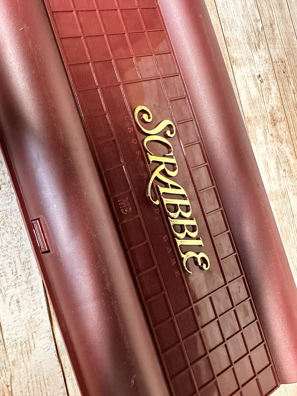 SCRABBLE ~ 1991 Deluxe Travel Edition ~ Mini Wood Tiles ~