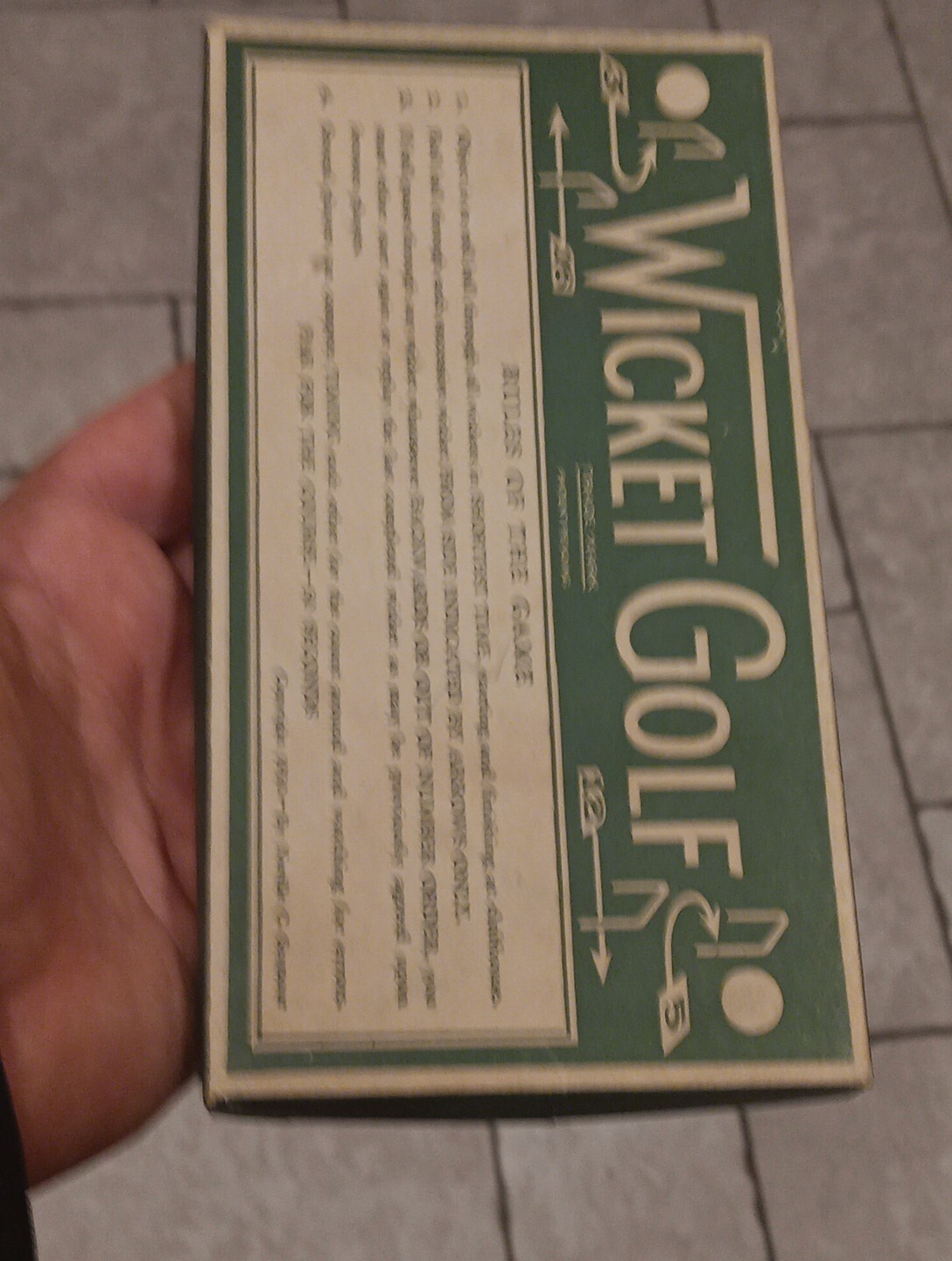 Vintage 1930 Wicket Golf Dexterity Game Neville C. Seymour Complete with Ball