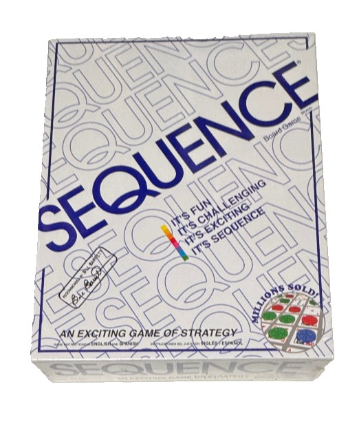 Sequence Strategy Game Jax Ages 7 to Adult New Sealed 2 to 12 Players