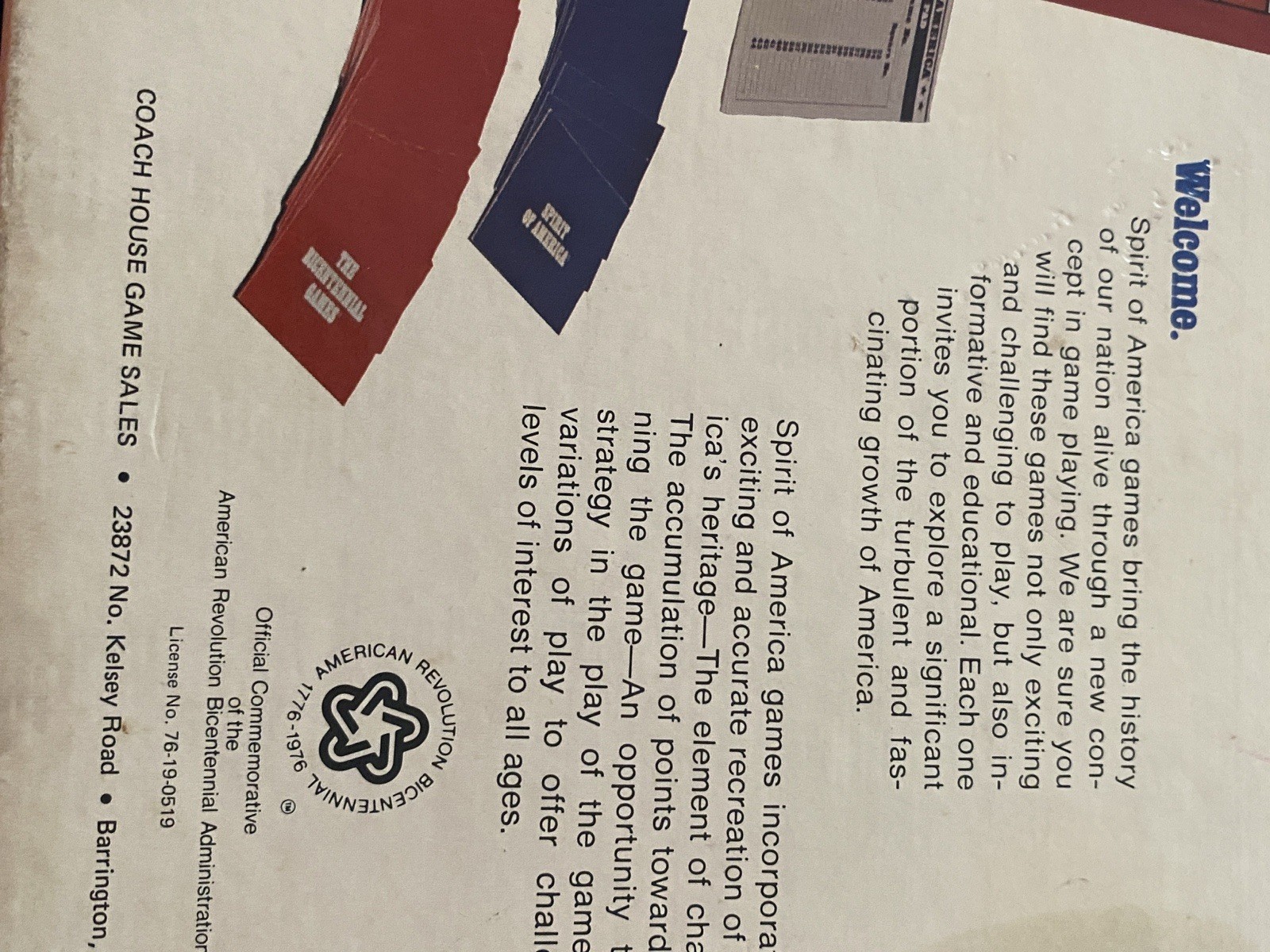 The Bicentennial Games Vintage American 3 Board Games USA 1776-1976