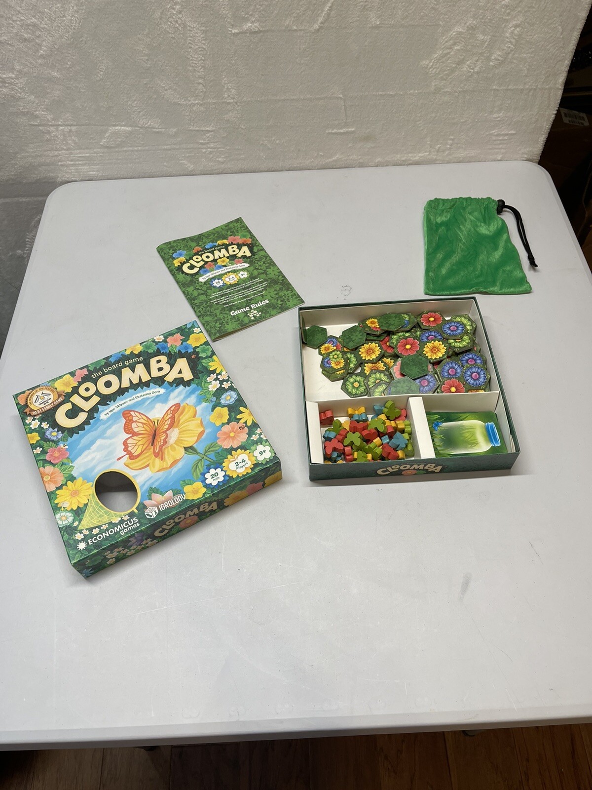 Cloomba The Board Game- Economicus Games Flowers And Butterflies. Complete HTF