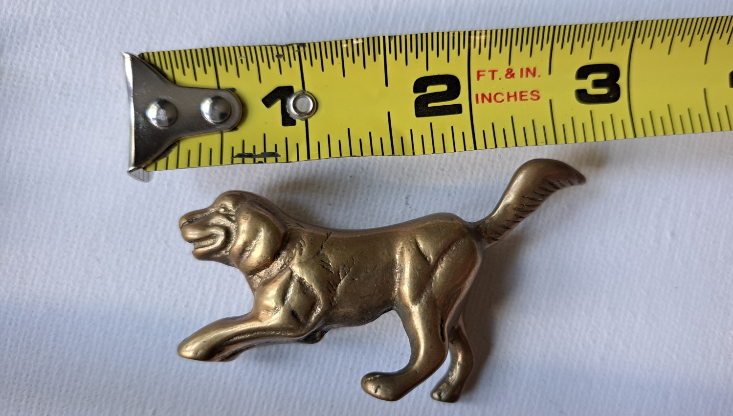 VTG PENCO Brass CAT & DOG Figurine Tic Tac Toe Game Labrador Golden Retriever