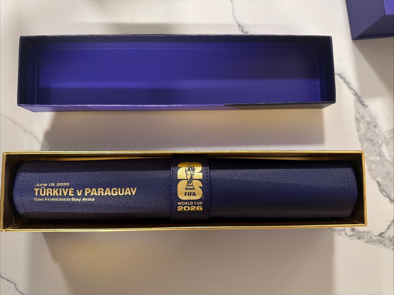 FIFA World Cup 2026 Turkiye V Paraguay Leather Backgammon Set NEW
