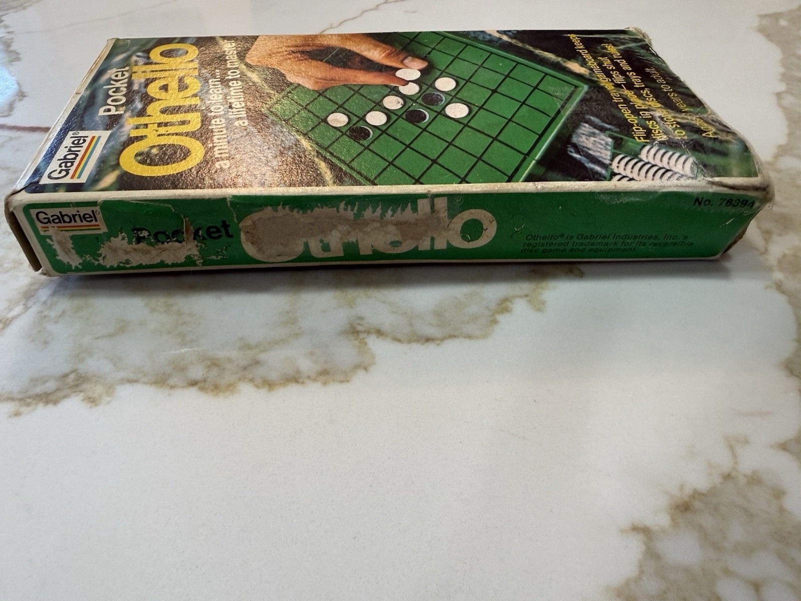 Vintage 1977 Gabriel Pocket Othello Travel Game 100% Complete + 2 Spare Pieces