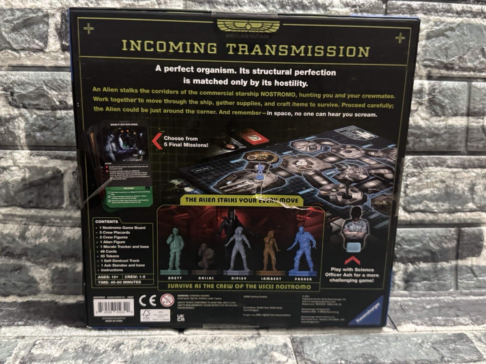 ALIEN: Fate of the Nostromo Board Game Unopened Box Damaged