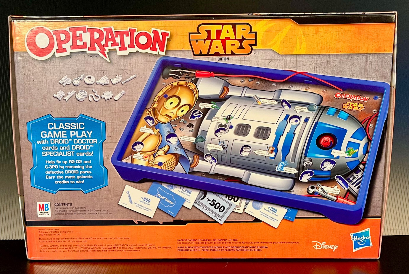 Hasbro R2-D2 OPERATION – Star Wars Edition! 100% Complete & Original!