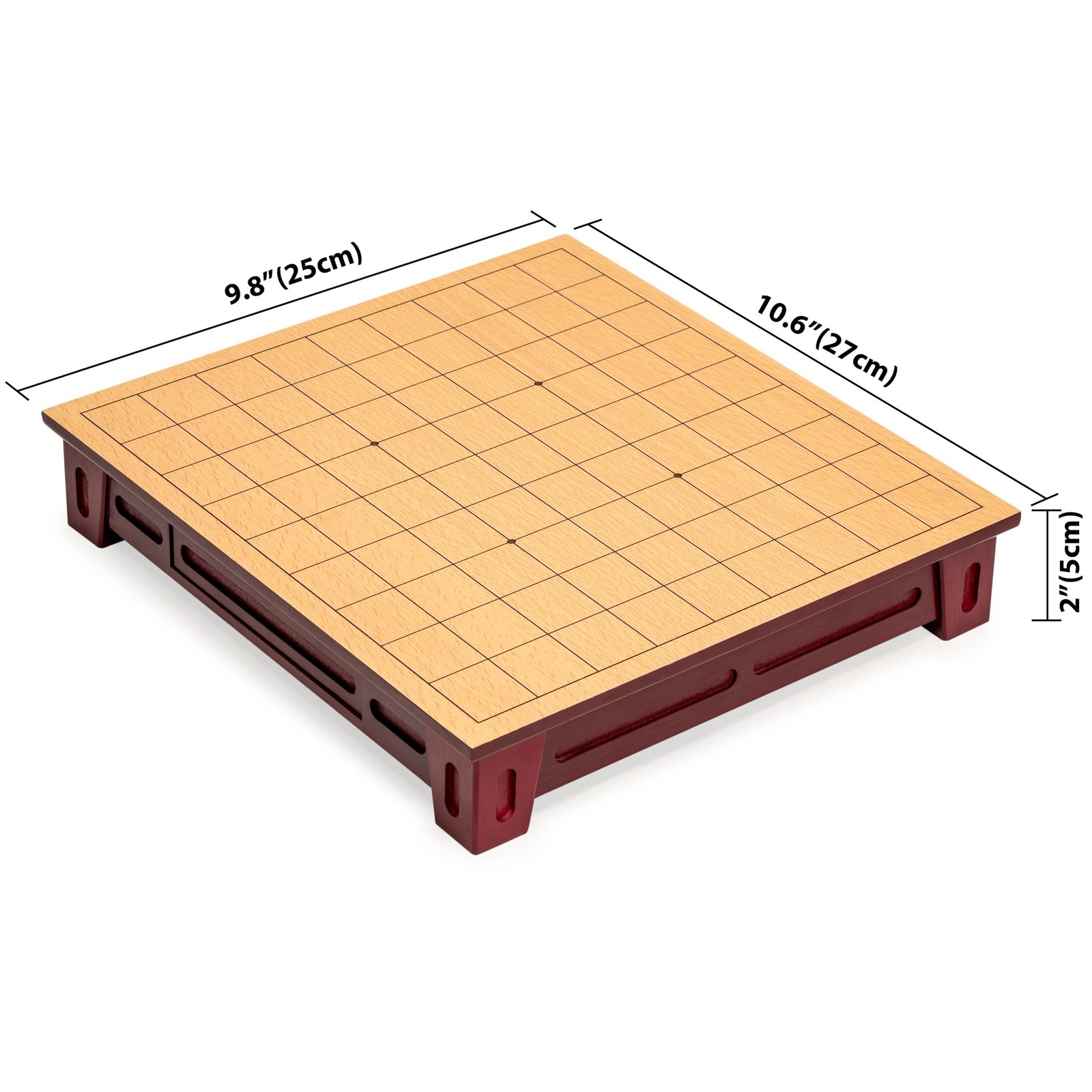 Shogi Japanese Chess Game Set – Wooden Board with Drawers and Traditional Kom…