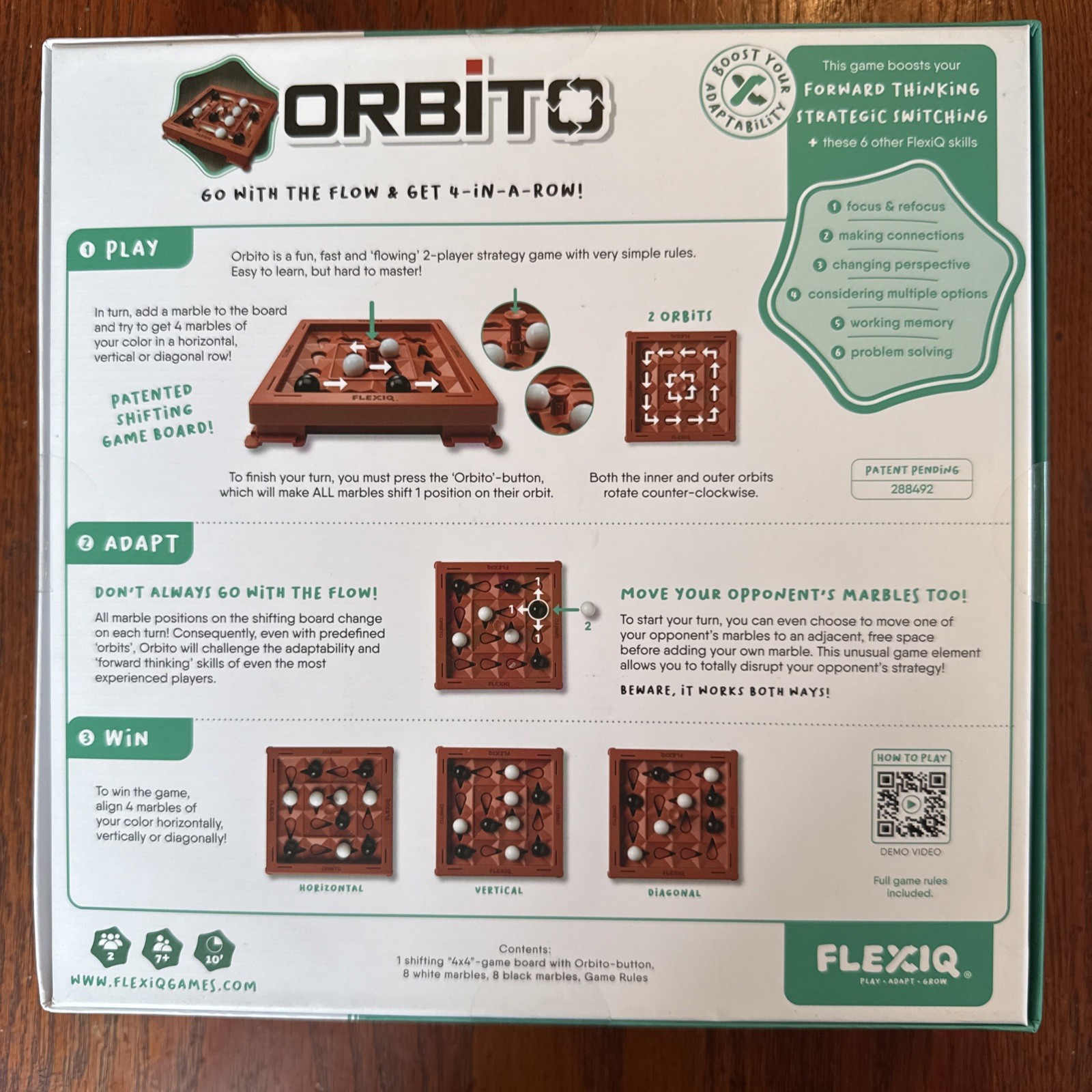 New Orbito 2 Player Fast Strategy Board Game – Focus, Problem Solving, Memory
