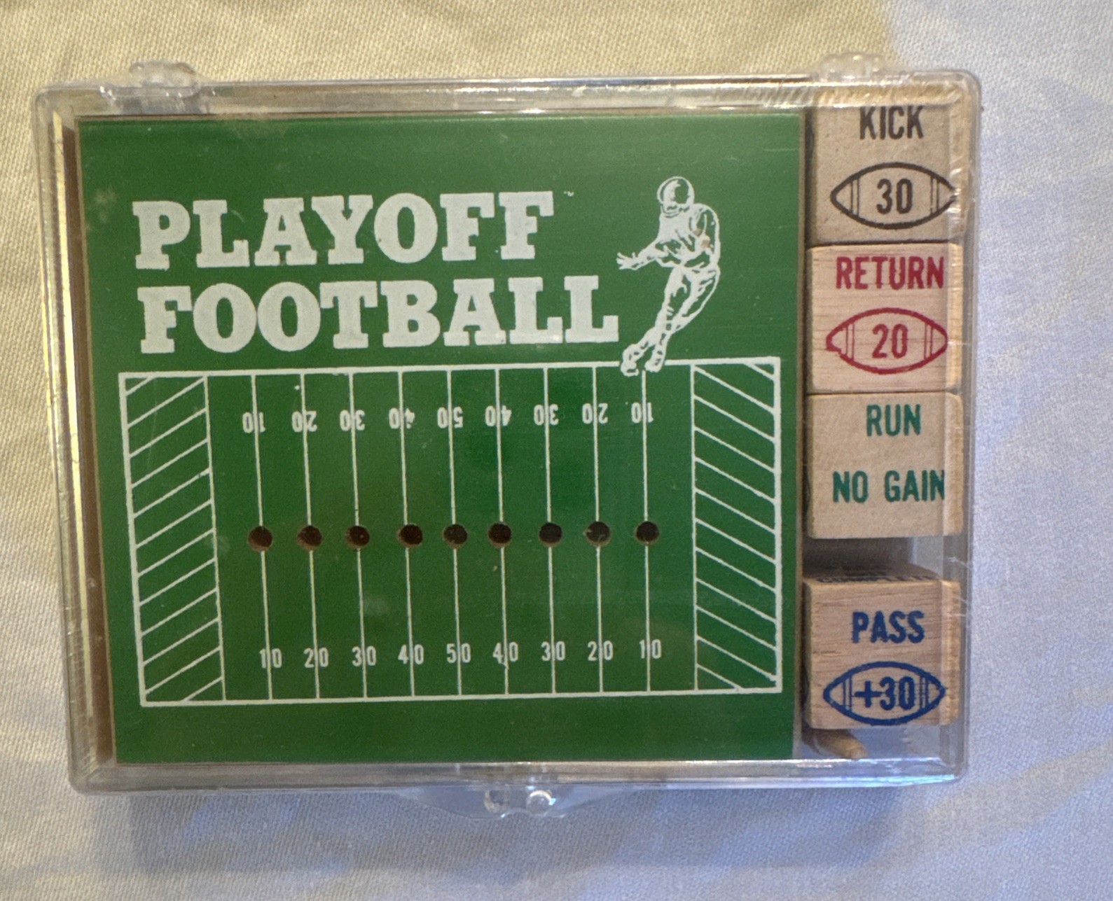 Vintage Crestline Playoff Football Dice Game 1970s Tabletop Toy Peg NIP! NOS