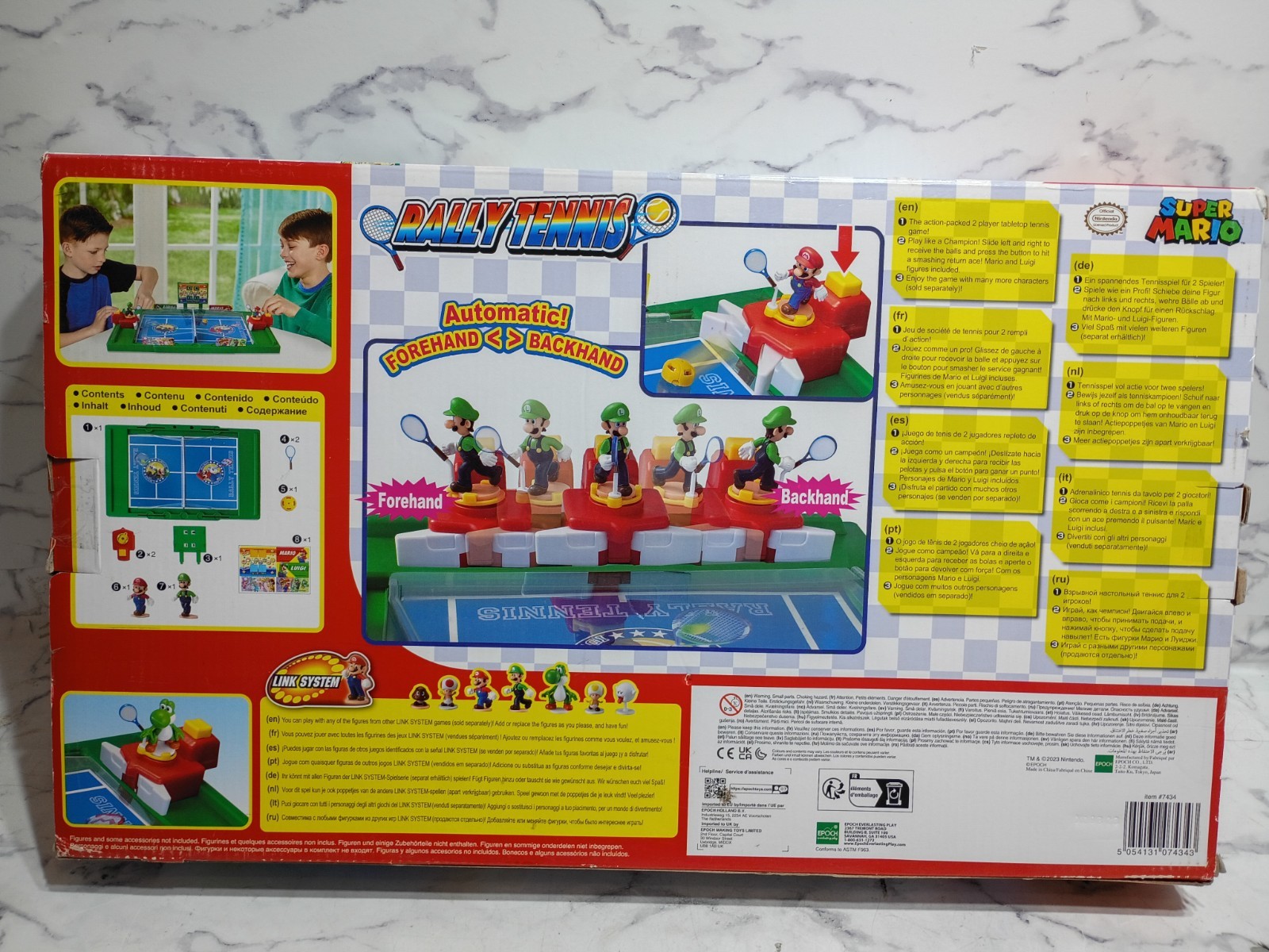 EPOCH Super Mario Rally Tennis board game NEW