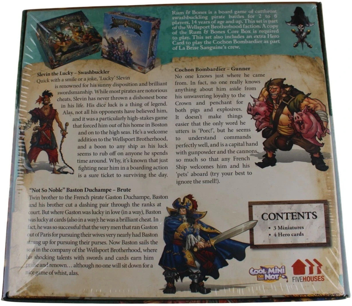 Rum & Bones Wellsport Brotherhood Mix RB-KS006 CMON Sealed Kickstarter 2015