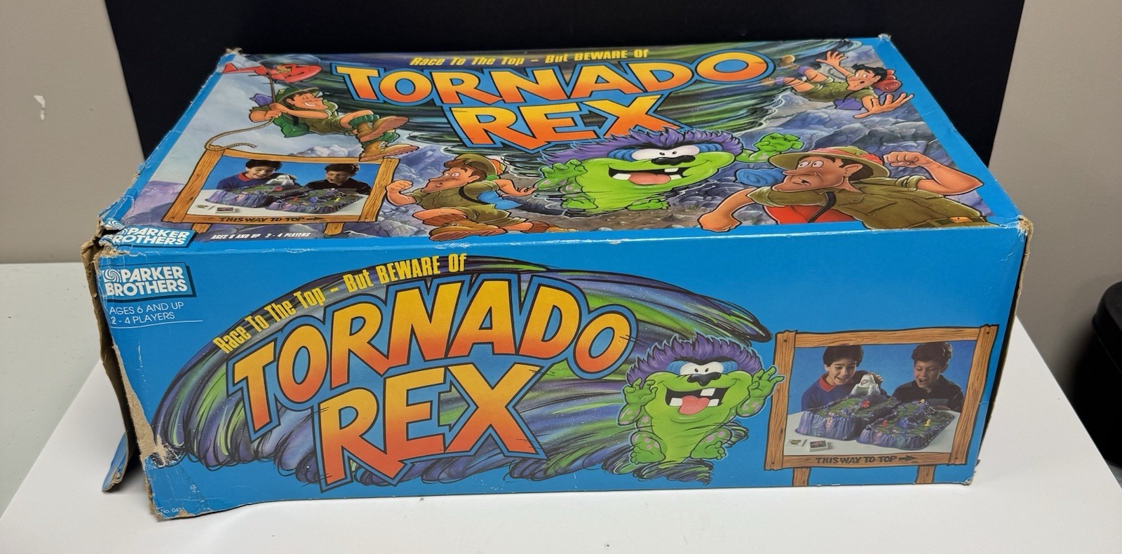 Vintage 1991 Tornado Rex Board Game With Original Box Parker Brothers READ DESCR