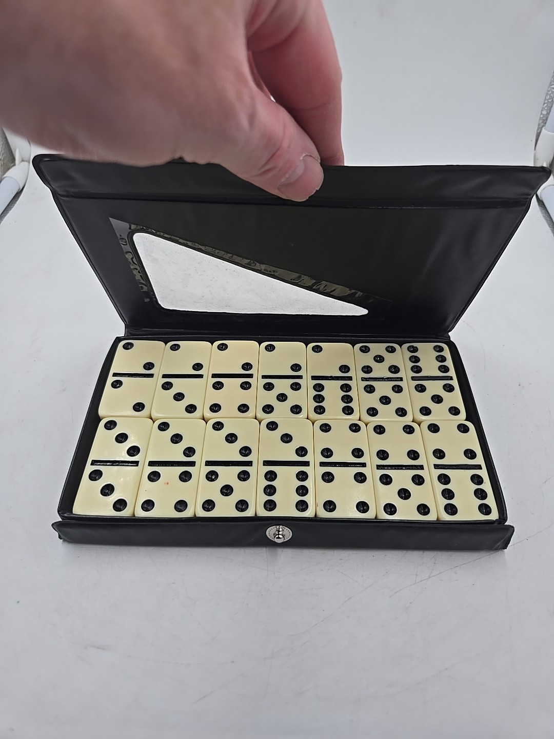 Double Six Jumbo Domino Set In Case by CHH Games – 28 Pieces