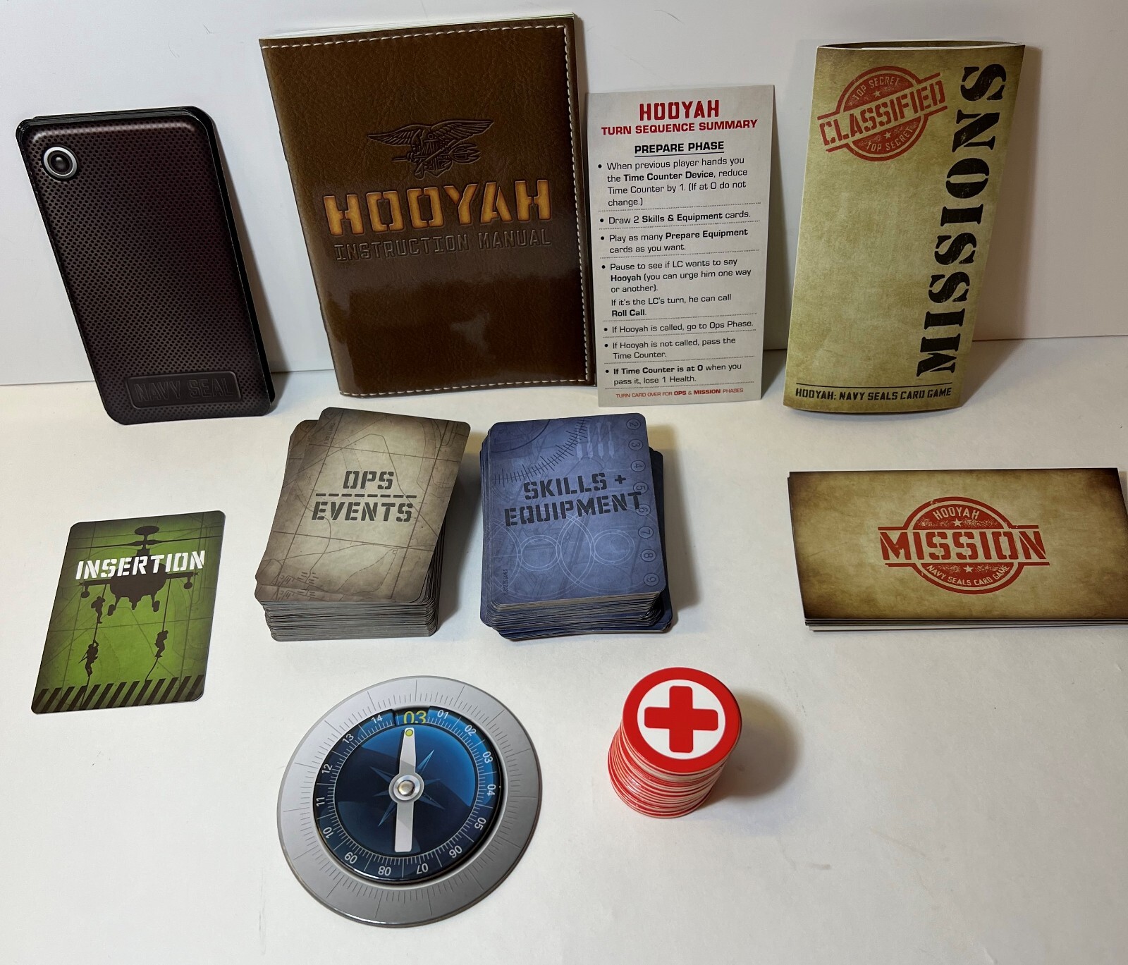 Hooyah The Navy Seals Card Game US Games War Board Game – Navy – Military