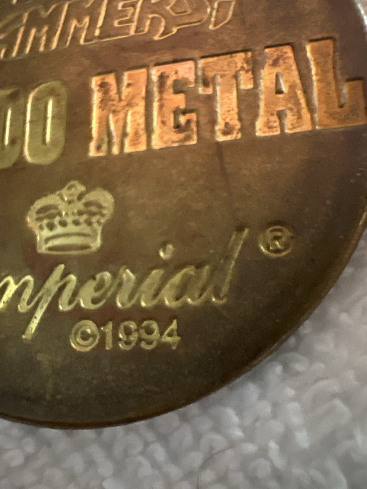 Pog Hammer Slammer Special Mondo METAL Brass 1994 Slammer Whammers! Imperial