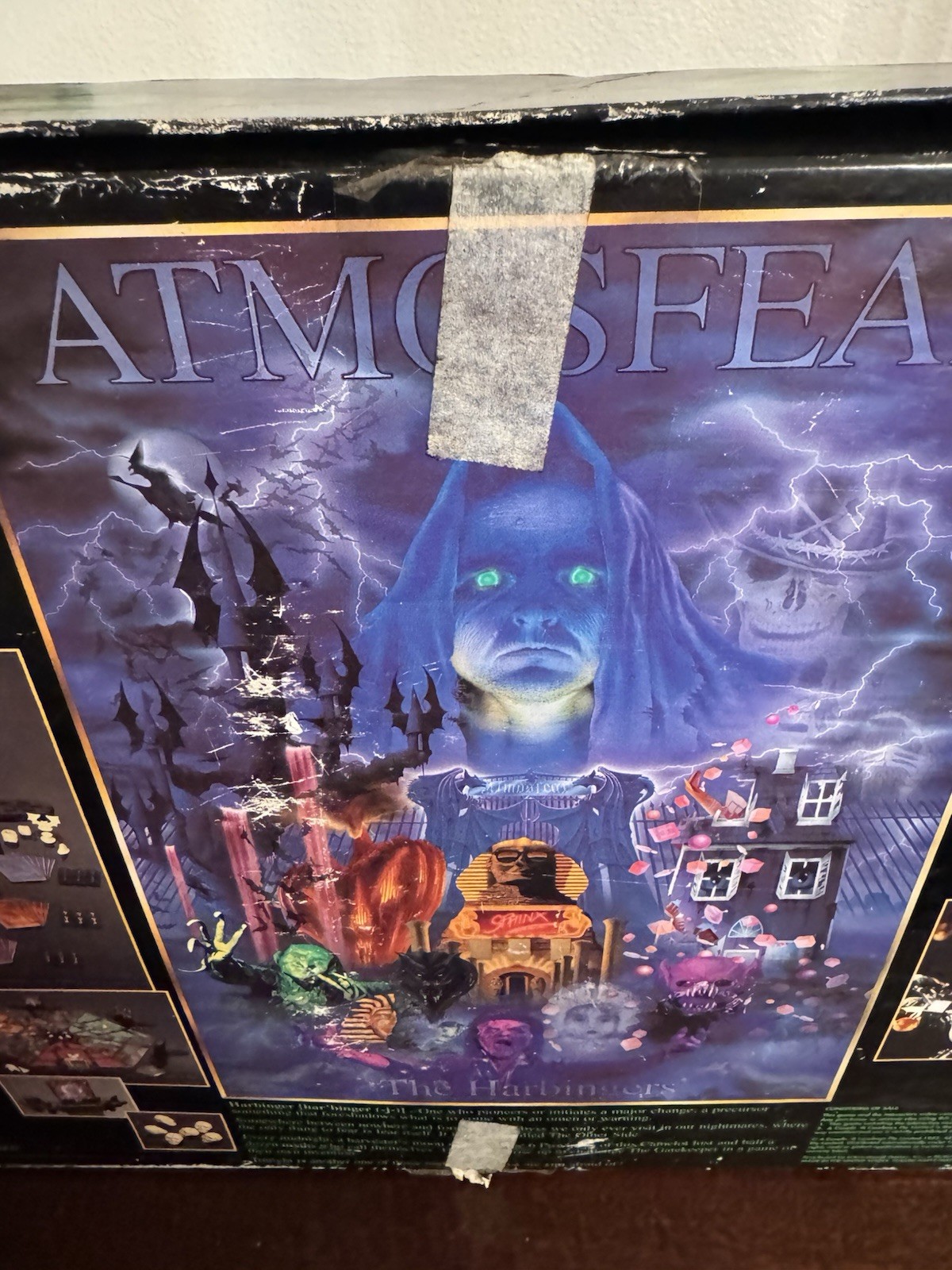 Vintage 1995 Mattel Atmosfear The Harbingers Horror VHS Board Game Near Complete