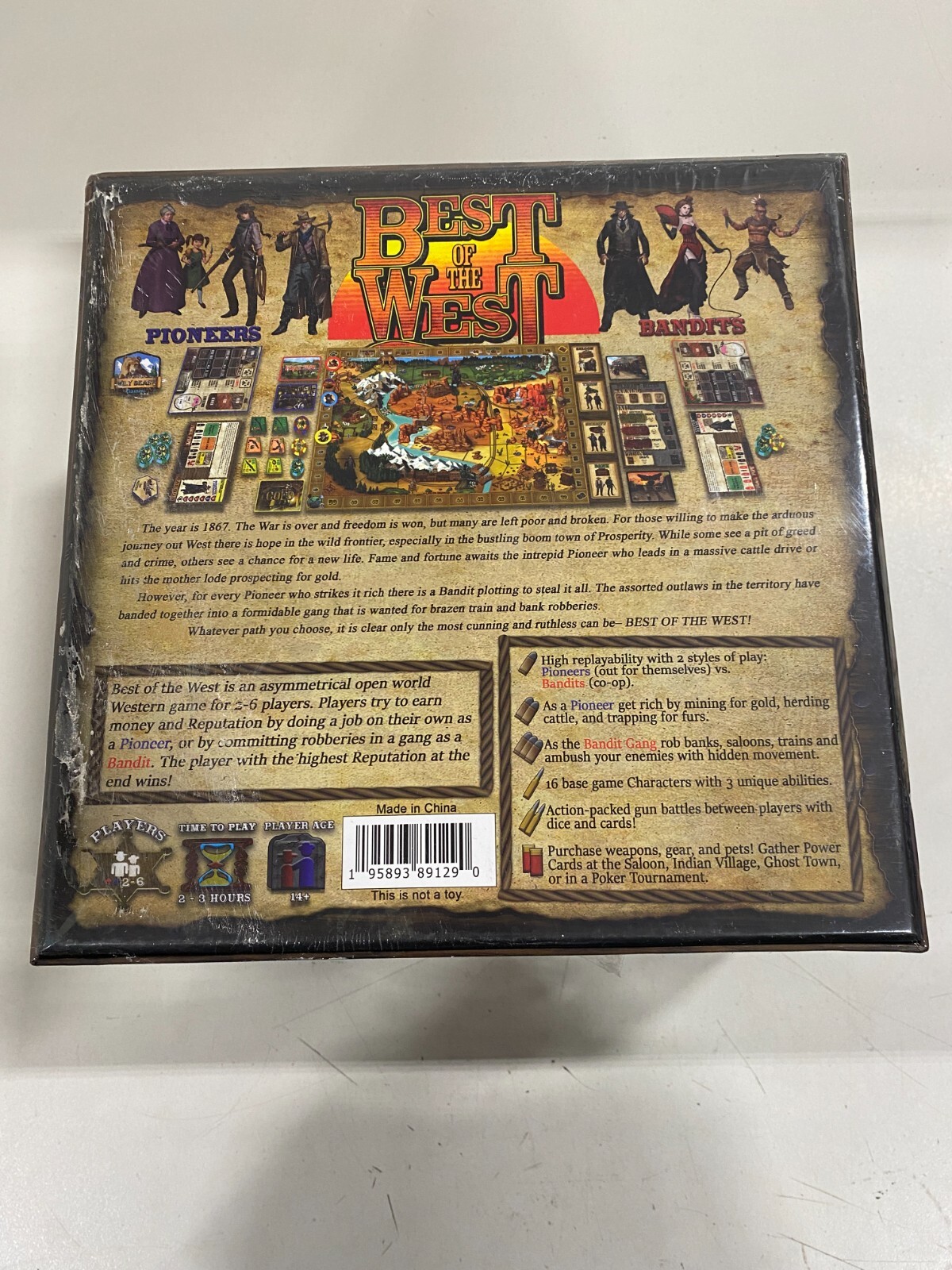 Best of the West – Board Game – Asymmetrical Thematic Western (2 to 6 Players)