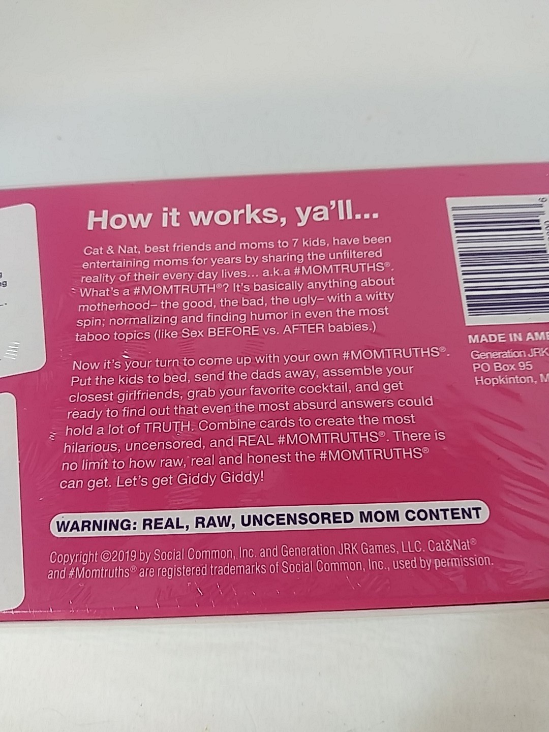 Mom Truths Party Game The Only Raw and Uncensored Party Card Game Gift Quality