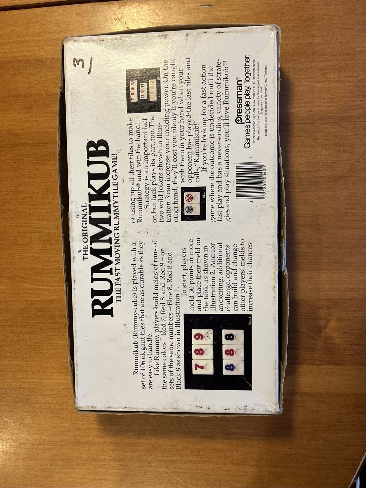 The Original Rummikub #400 Pressman 1980 Vintage Rummy Tile Board Game Complete