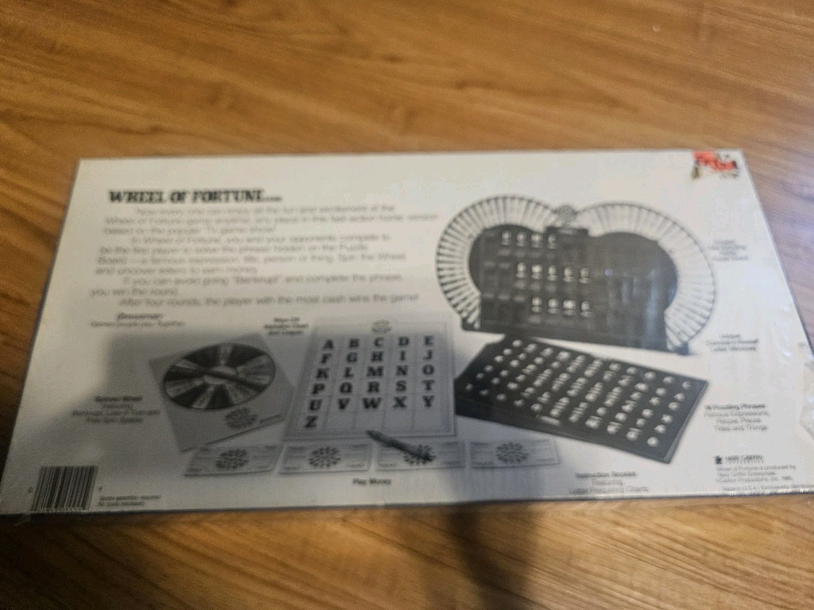 Vintage Wheel of Fortune Board Game 1985 Merv Griffin Factory Sealed