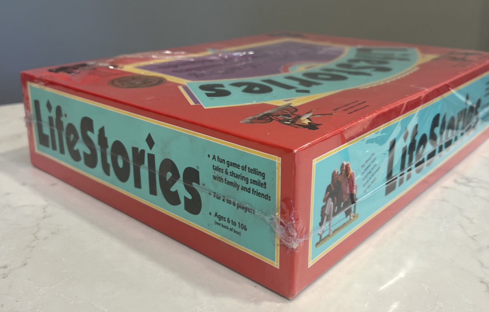 New LIFE STORIES Storytelling Game Telling Tales Sharing Smiles 1992 Sealed VTG