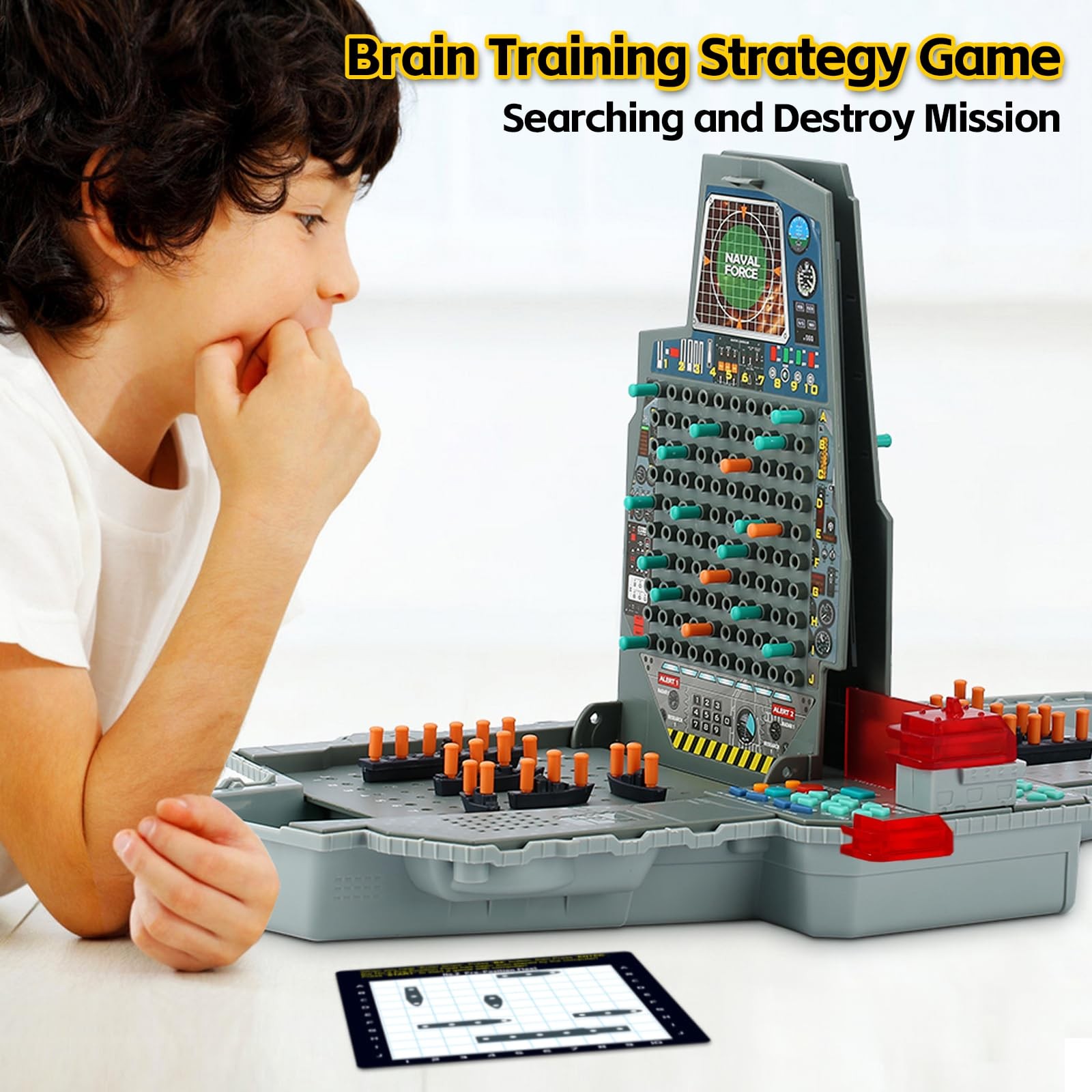Talking Sea Battle Board Game with Light and Sound Effects, Electronic Naval …