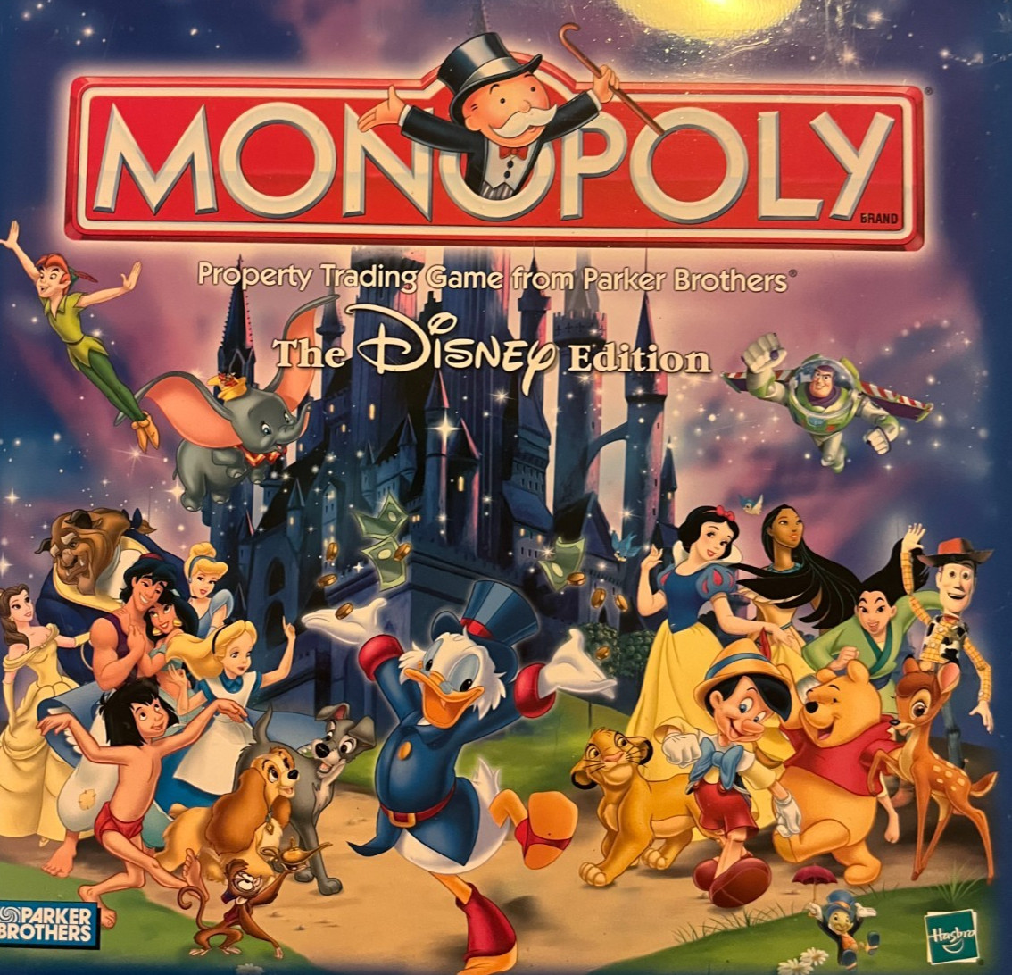 Monopoly The Disney Theme Park Metal Tin Edition 2001 Parker Brothers Complete