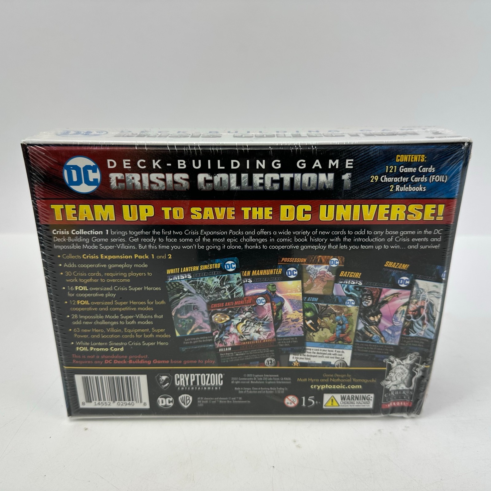 New Factory Sealed DC Deck-Building Game Crisis Collection 1 Cryptozoic